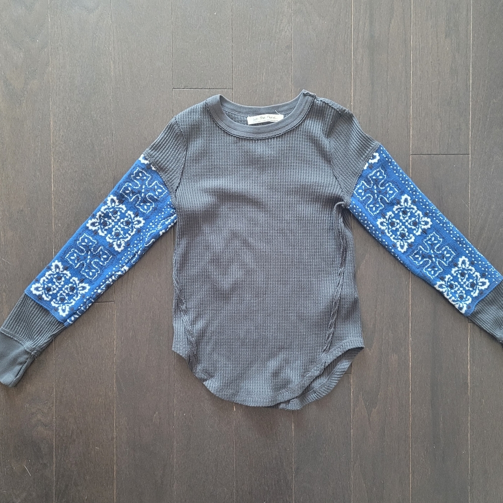 Free People waffle henley